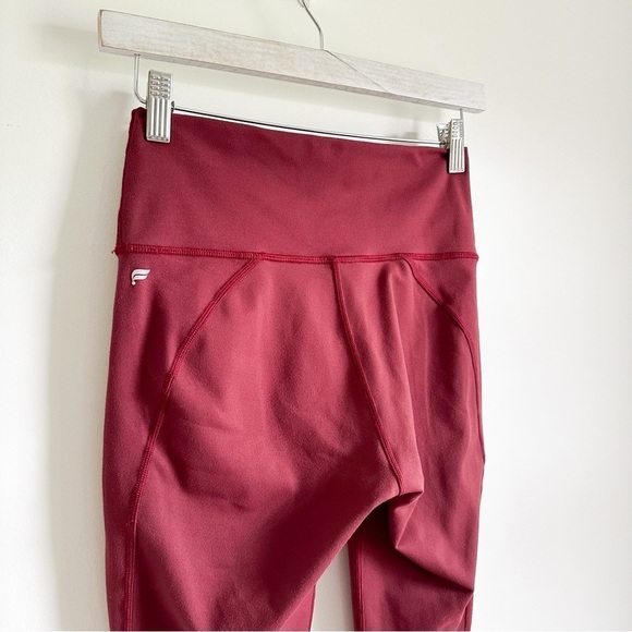Fabletics Burgundy Wine Define PowerHold High-Waisted 7/8 Legging Sz Small - Picture 9 of 10